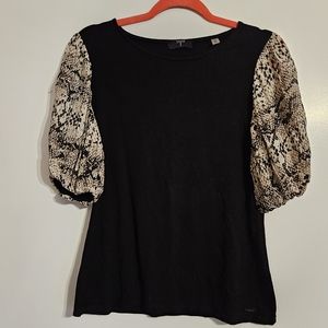 Tahari Balloon Sleeve Top